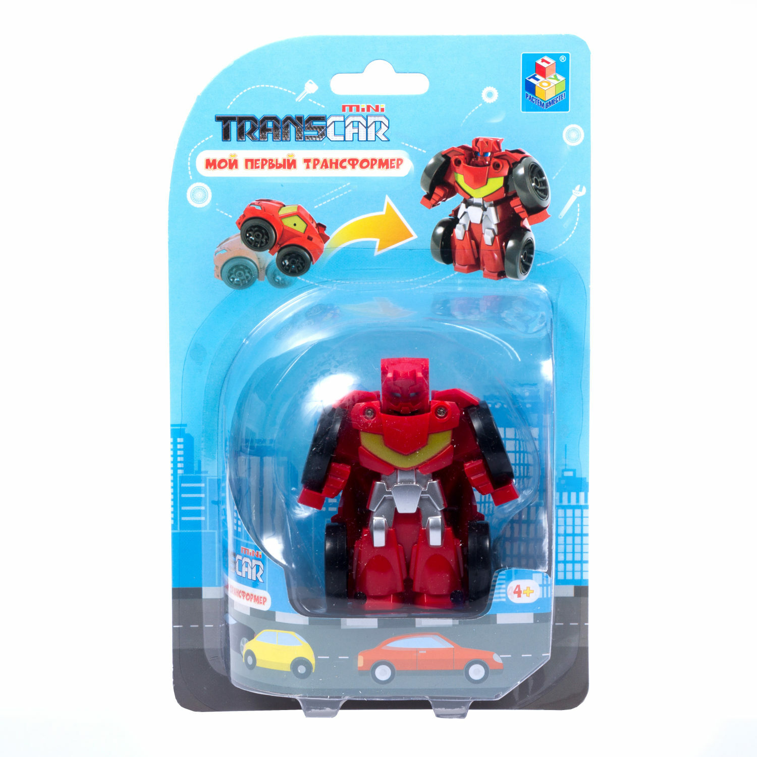 Игрушка 1TOY Мой первый трансформер Спорткар - фото 1