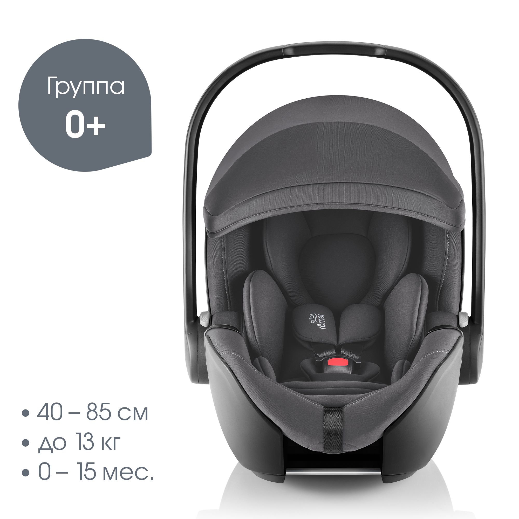 Детское автокресло Britax Roemer автолюлька для новорожденных Baby-Safe Pro Classic Deep Grey - фото 2