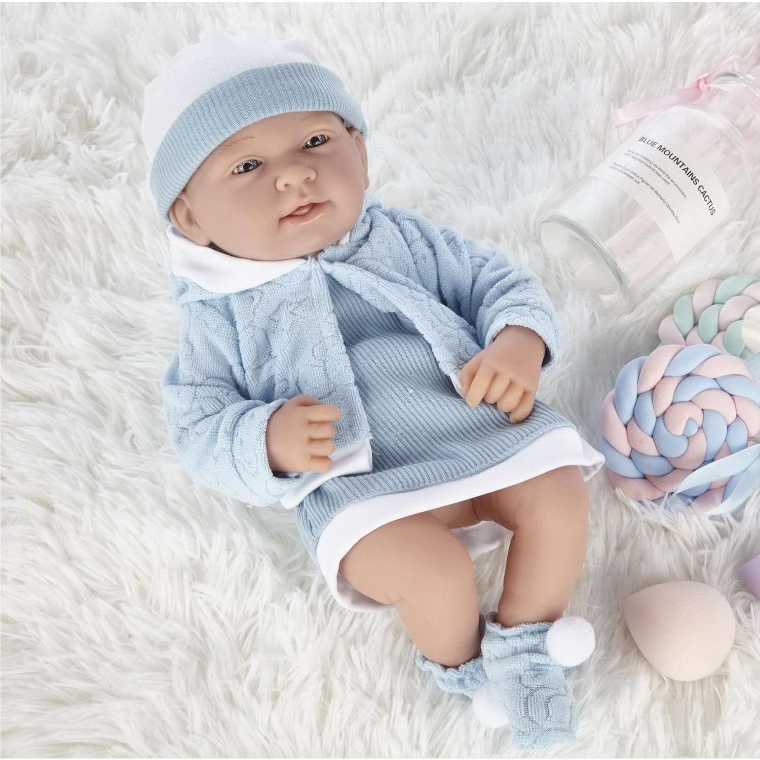 Кукла-пупс Junfa Pure Baby 35 см в кофточке и платье WJ-B9968 - фото 3