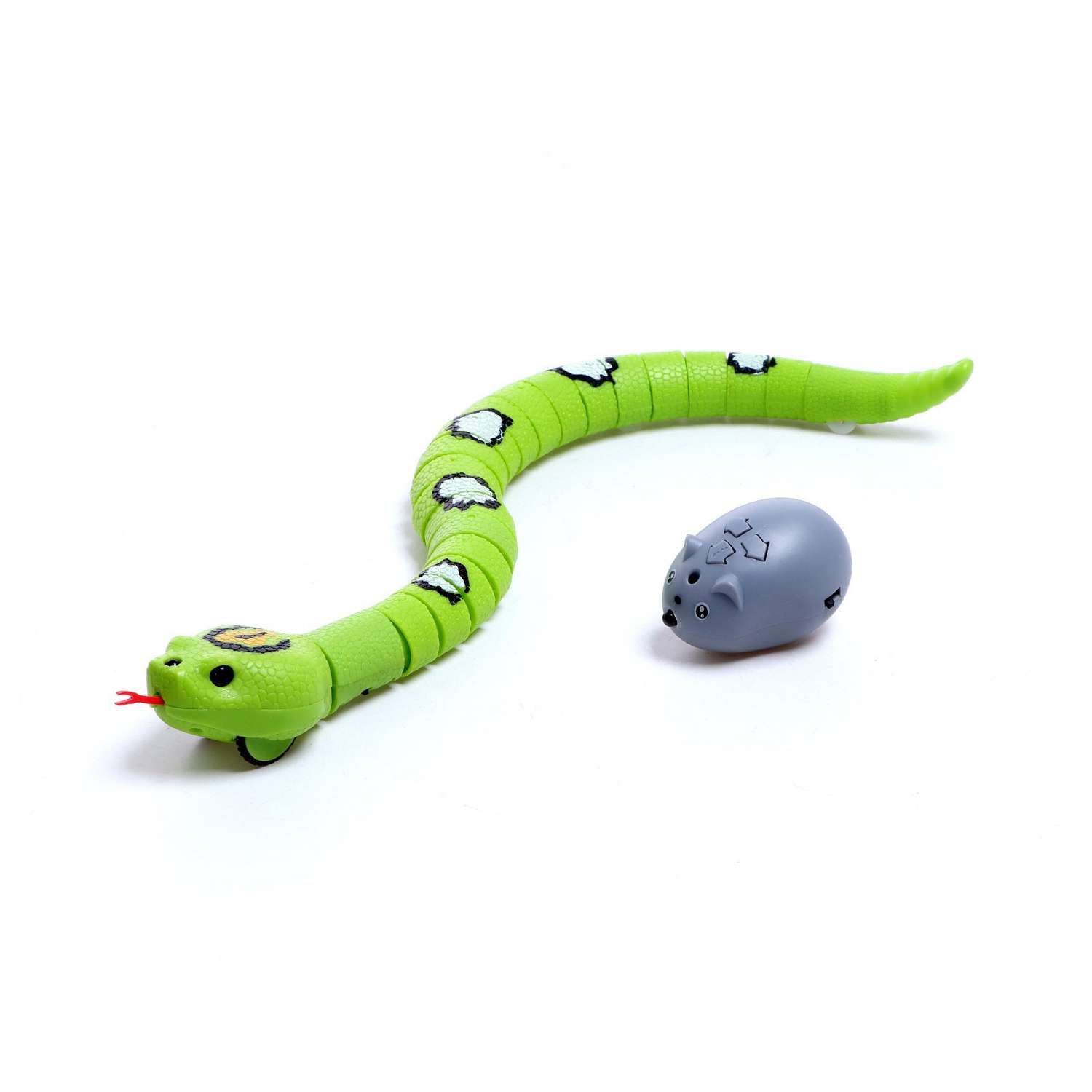 Змея Автоград Радиоуправляемая «Джунгли» работает от аккумулятора цвет зеленый - фото 1