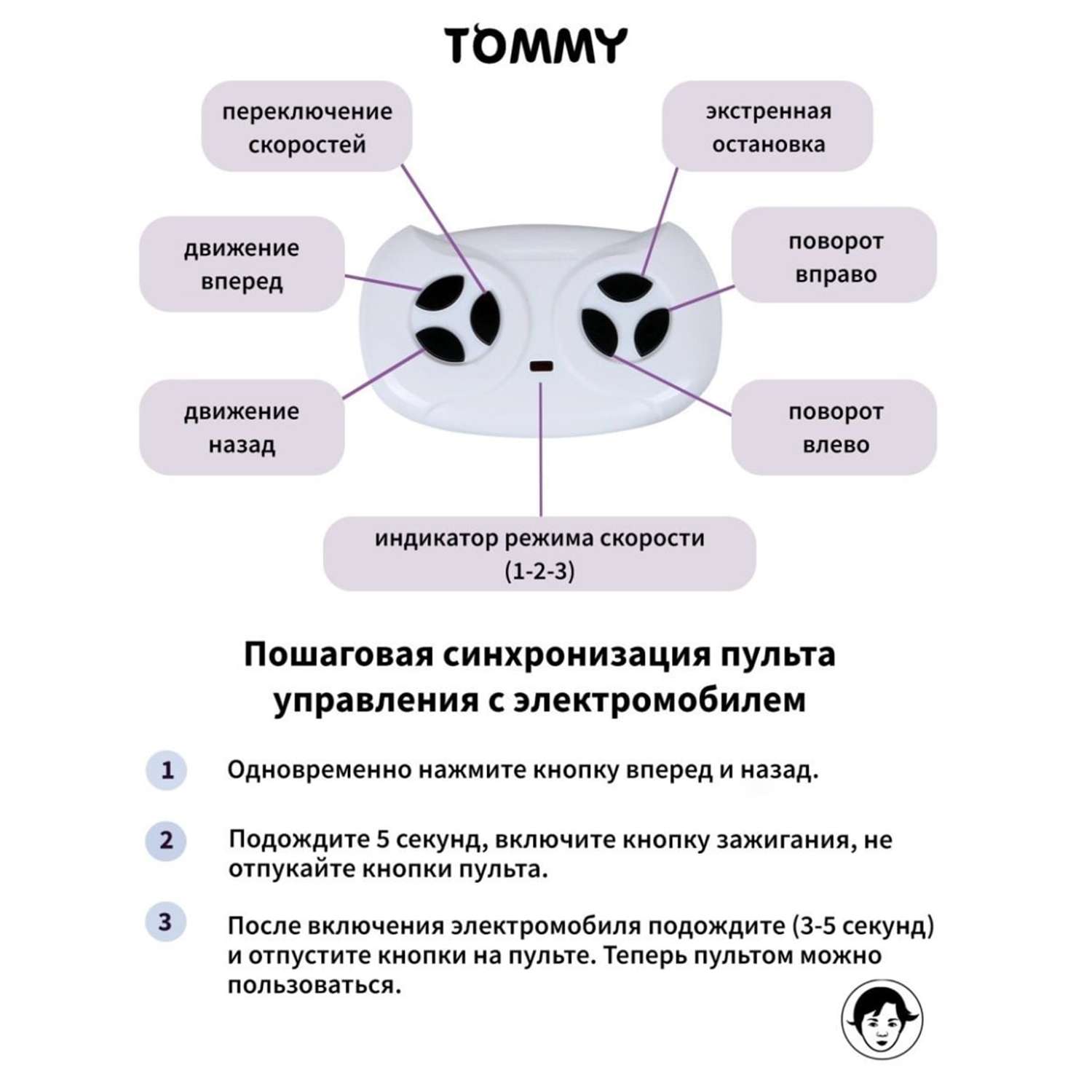 Электромобиль TOMMY Mercedes-Benz MB-9 белый - фото 6