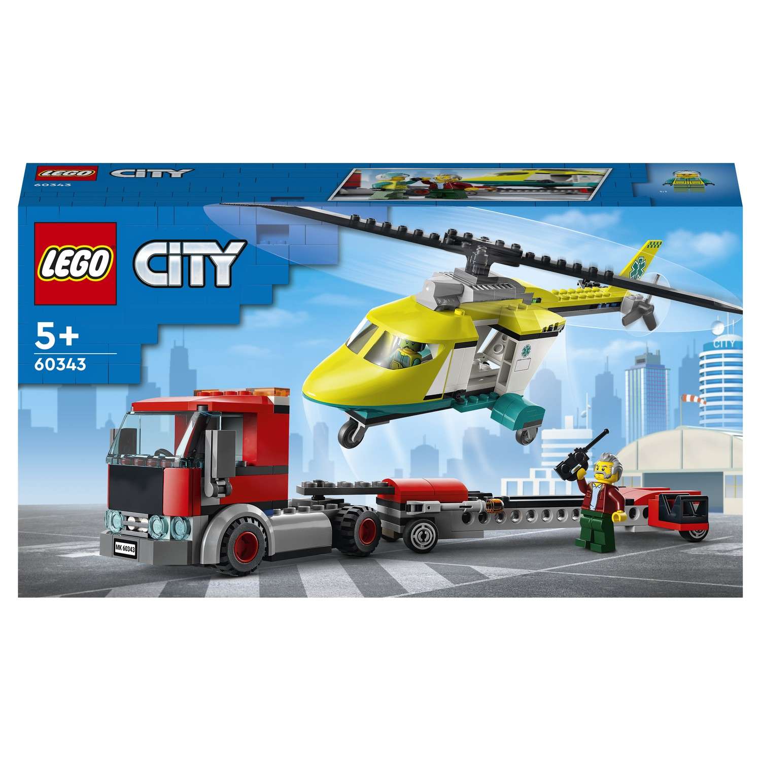Конструктор LEGO City Great Vehicles Грузовик для спасательного вертолёта 60343 - фото 2