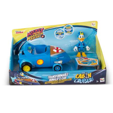 Игровой набор Микки и веселые гонки Автомобиль 2 в 1 синий