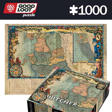 Пазл Good Loot The Witcher 3 The Northern Kingdoms - 1000 элементов Gaming серия