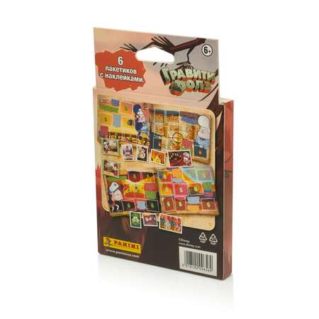 Наклейки коллекционные Panini Gravity Falls Гравити Фолз 6 пакетиков в эко-блистере
