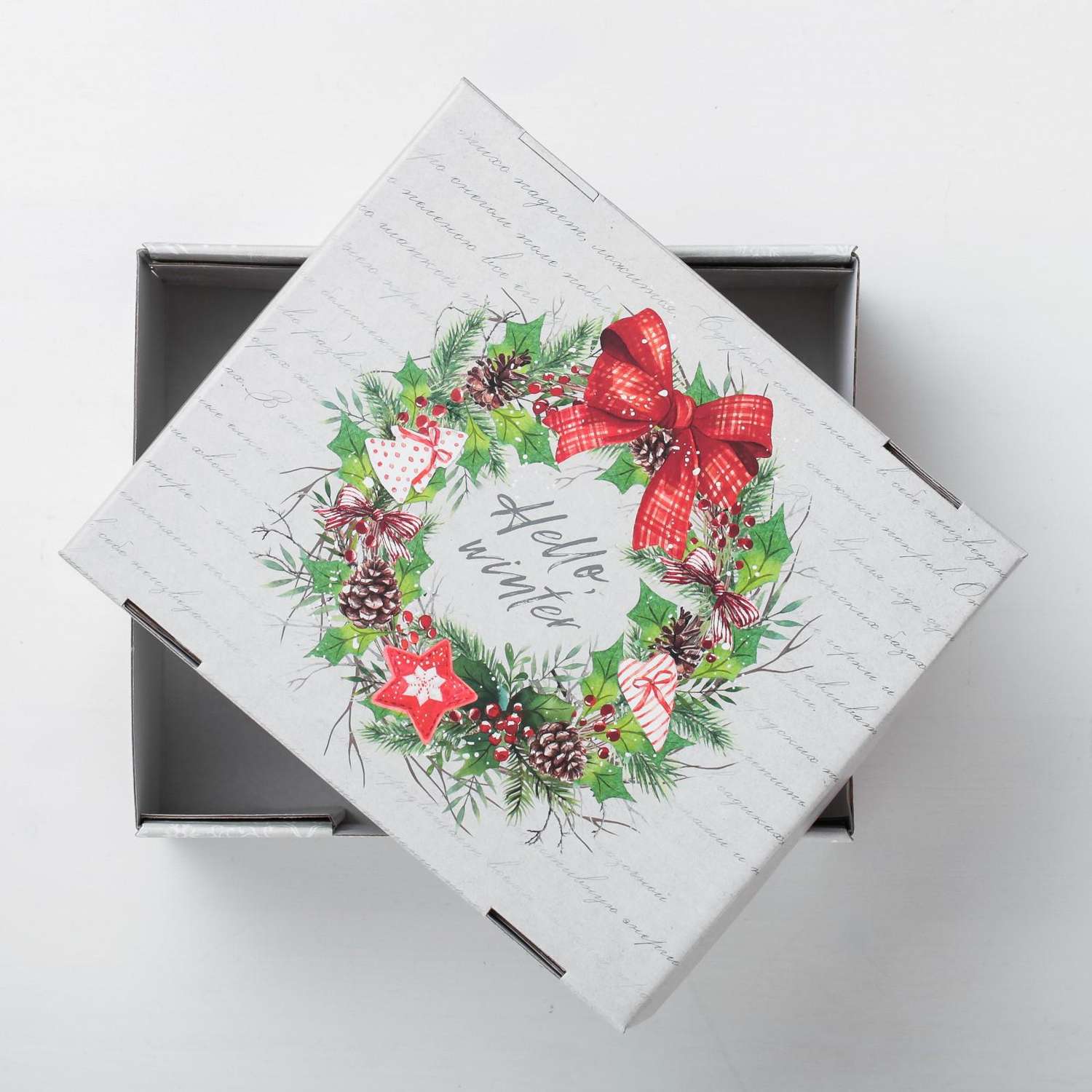 Складная коробка Дарите Счастье «Hello. winter». 31.2×25.6×16.1 см - фото 3