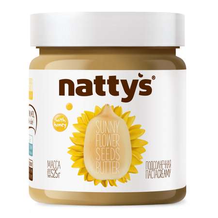 Паста семечки Nattys Sunny с мёдом 325 г