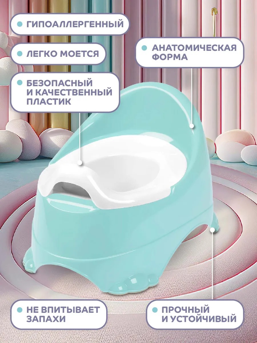 Горшок детский Компания Друзей анатомический с крышкой размер M - фото 2
