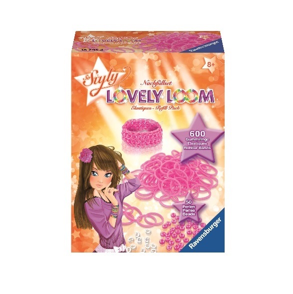 Набор резинок Ravensburger Lovely Loom, розовые - фото 1