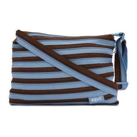 Сумка Zipit Medium Shoulder Bag Ocean Blue & Soft Brown