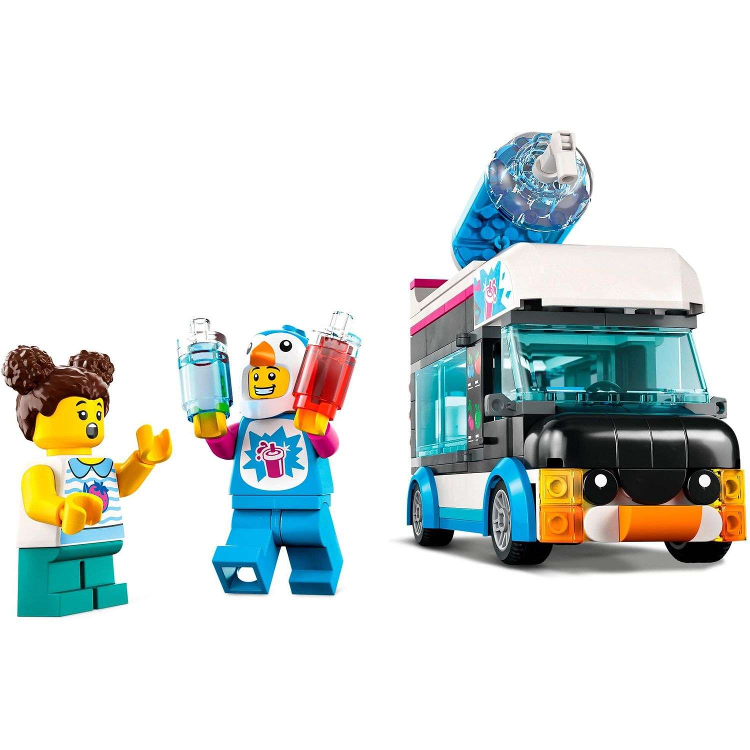 Конструктор Lego City Фургон для шейков Пингвин 60384 - фото 4