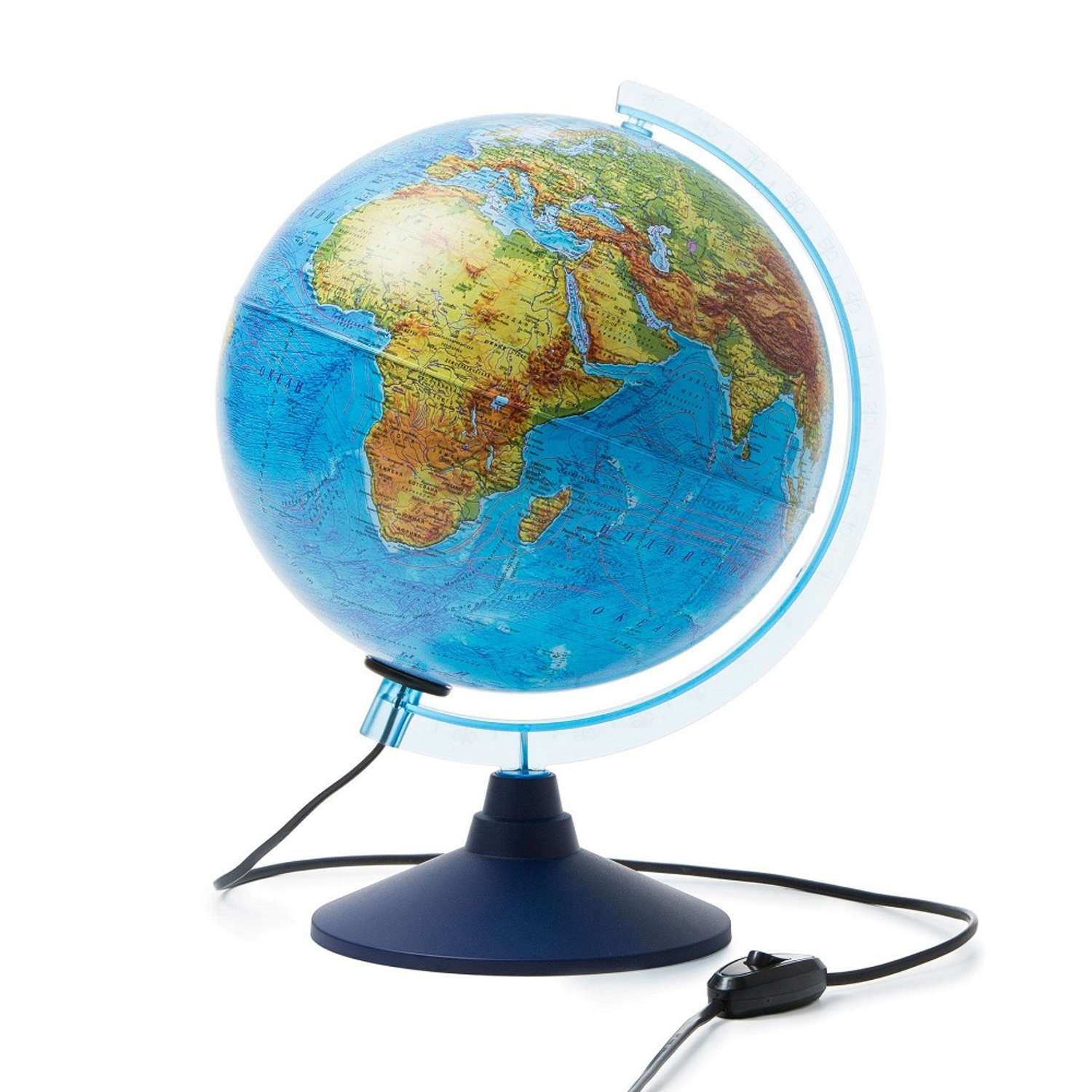 Глобус Globen Интерактивный с LED-подсветкой 25 см + VR очки + Карта складная Мир и Россия - фото 3