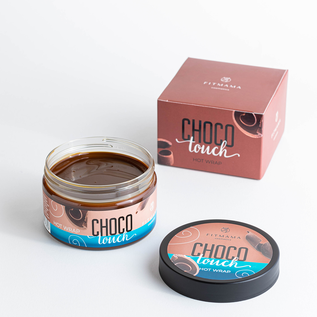 Средство от растяжек FITMAMA COSMETICS Антицеллюлитное горячее обертывание CHOCO TOUCH с коллагеном - фото 3