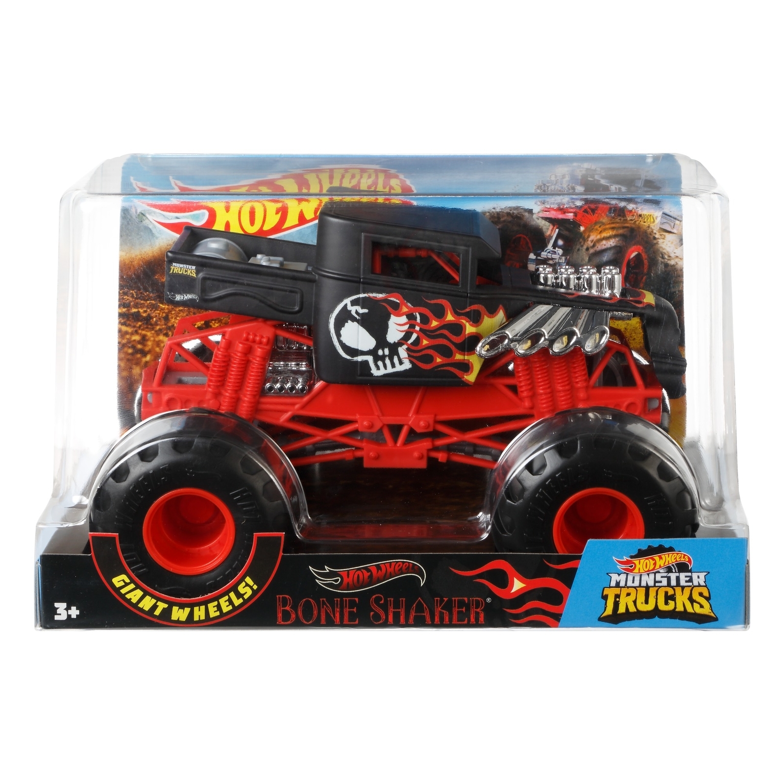 Автомобиль Hot Wheels Monster Tracks Бон Шейкер 1:24 FYJ83 - фото 2