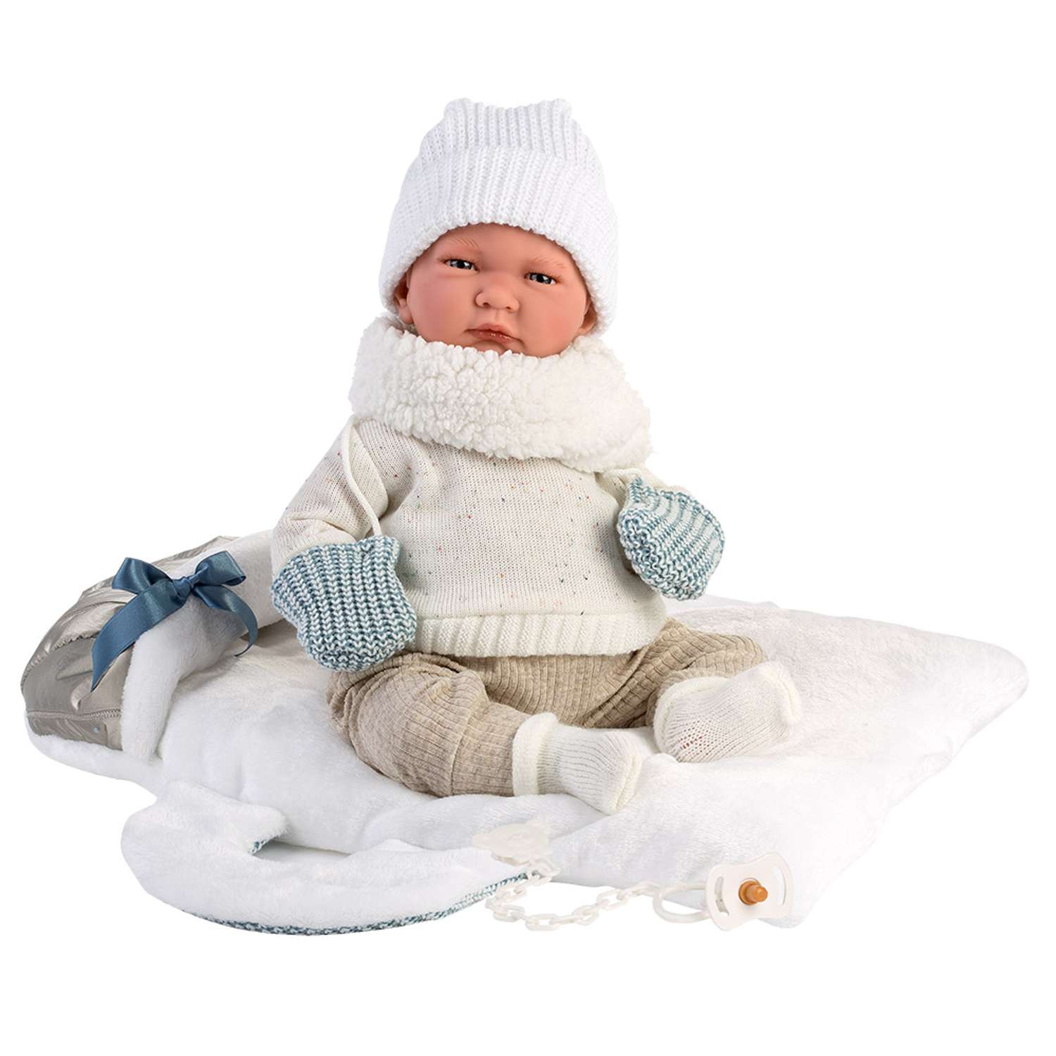 Кукла LLORENS младенец Лало 42 см в конверте со звуком L 74003 - фото 2