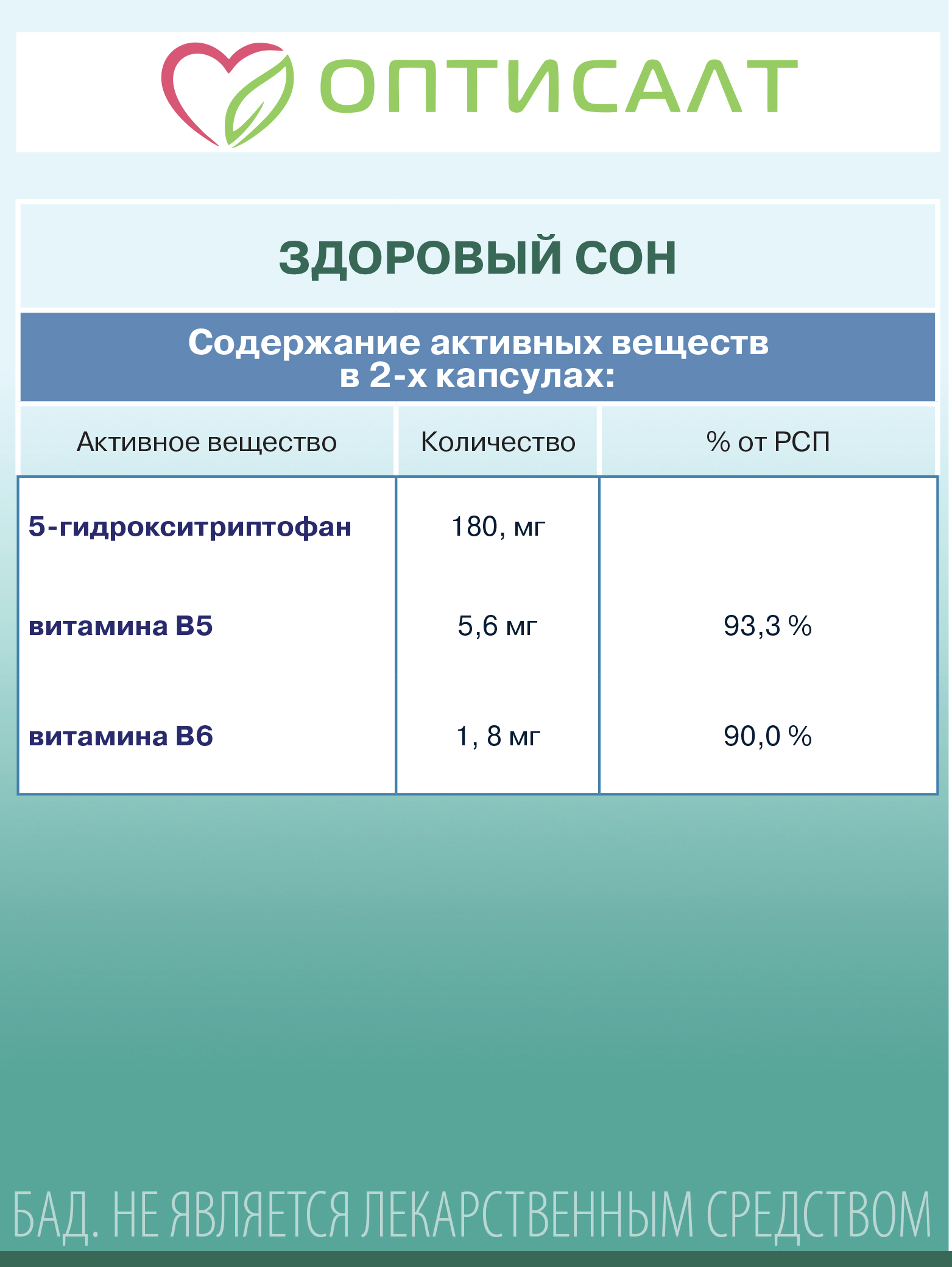 Здоровый сон Оптисалт 60 капсул - фото 8