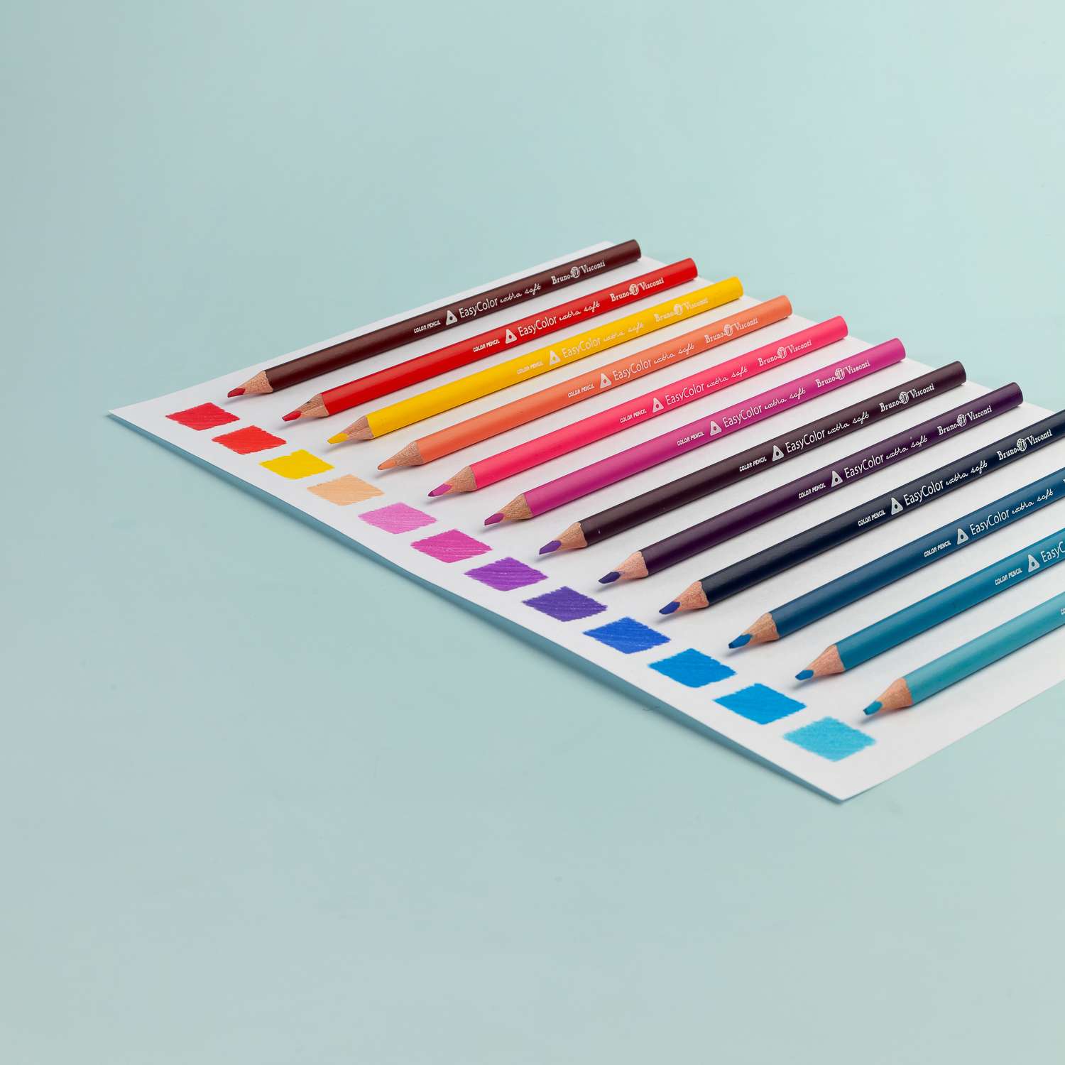 Карандаши цветные Bruno Visconti EasyColor в металлическом пенале 24 цвета - фото 7