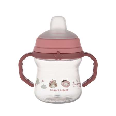 Поильник Canpol Babies Bonjour Paris 150мл с 6месяцев Розовый