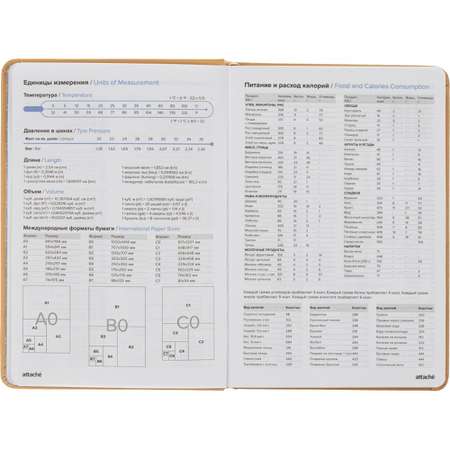 Ежедневник Attache недатированный бежевый A5 140х200 мм 136 л