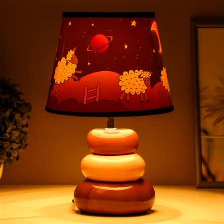 Настольная лампа Sima-Land «Ночная сказка» Е14 15Вт 20х20х32 см