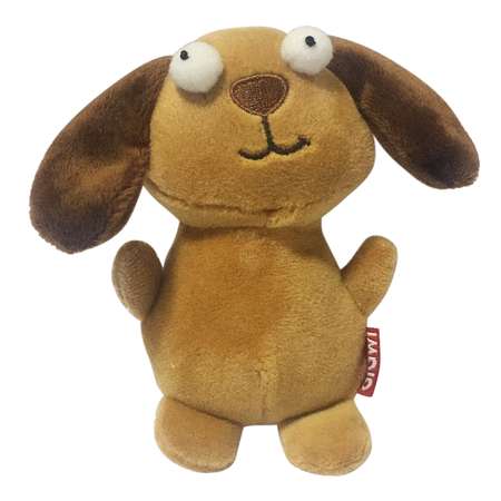 Игрушка для собак GiGwi PLUSH FRIENDZ Собака с пищалкой 15см