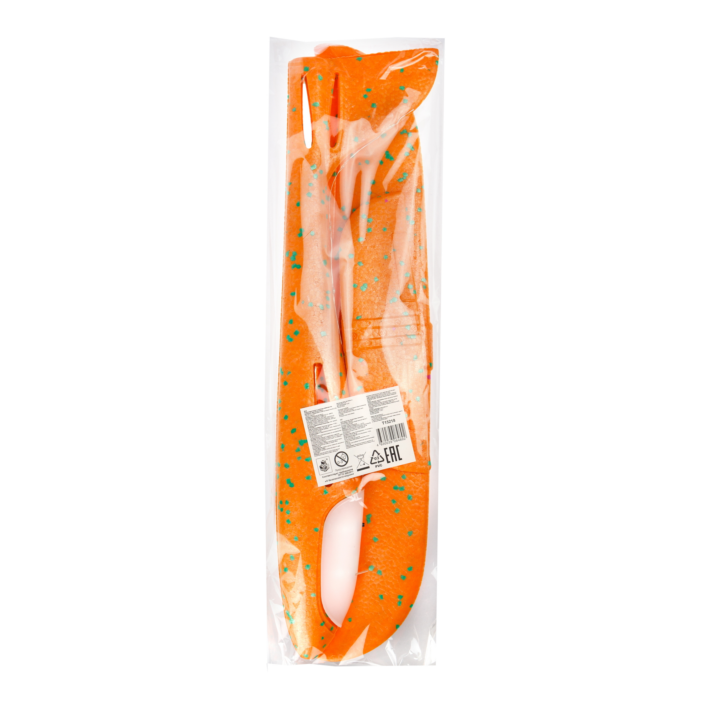 Глайдер 1TOY из пенопласта со световыми эффектами оранжевый - фото 4