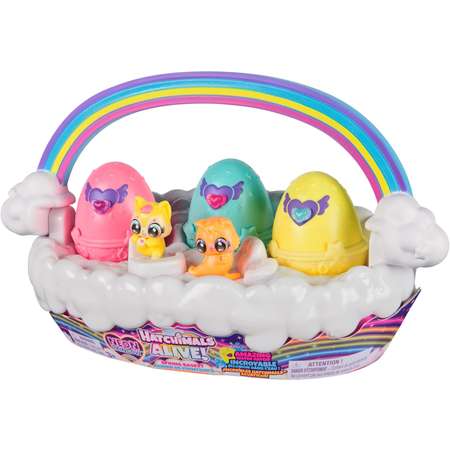 Игровой набор Hatchimals Неоновая Радужная Корзина