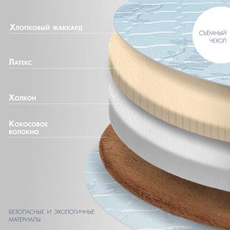 Матрас Nuovita Calore овальный 125*75*10см