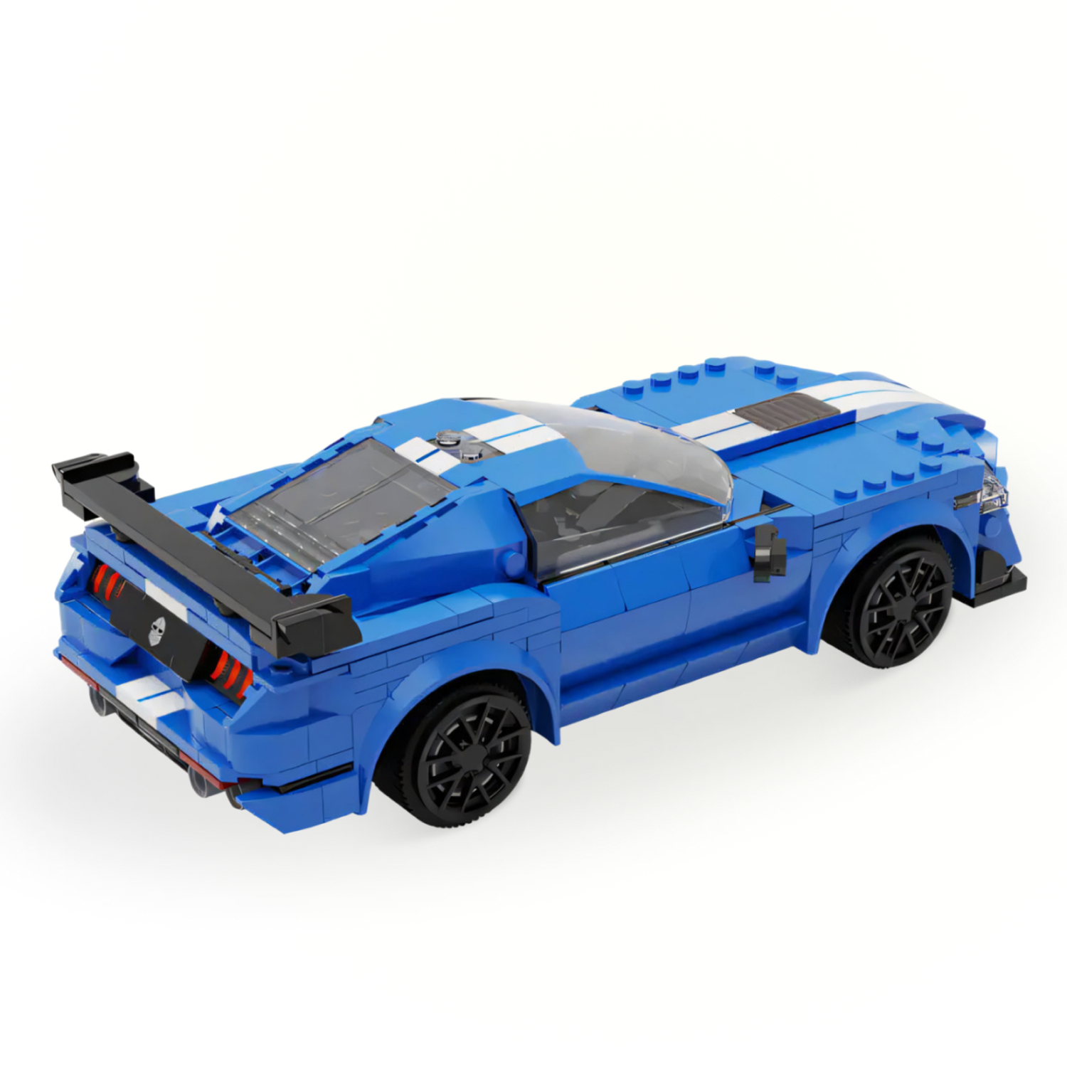 Конструктор машинка 2 в 1 CaDa спортивный гоночный автомобиль на радиоуправлении синий 325 деталей совместим с Лего - фото 2