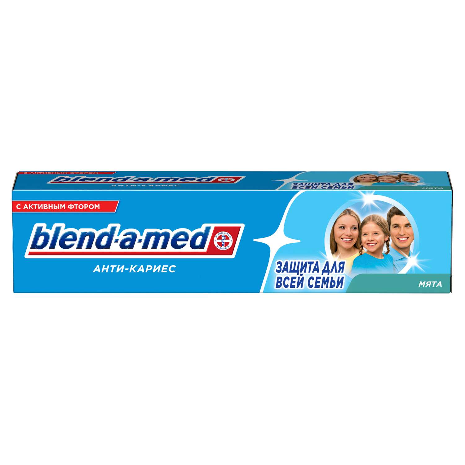 Зубная паста Blend-a-med Анти-кариес Защита для всей семьи Мята 100мл - фото 1