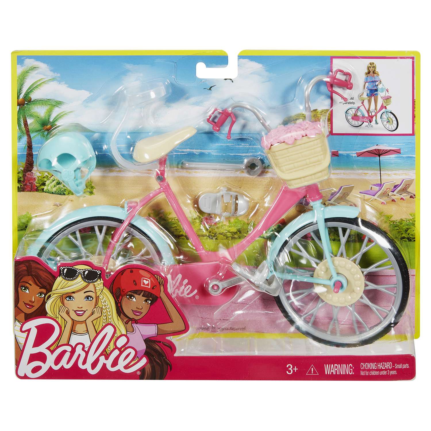 Игровой набор Barbie BRB Велосипед DVX55 - фото 2