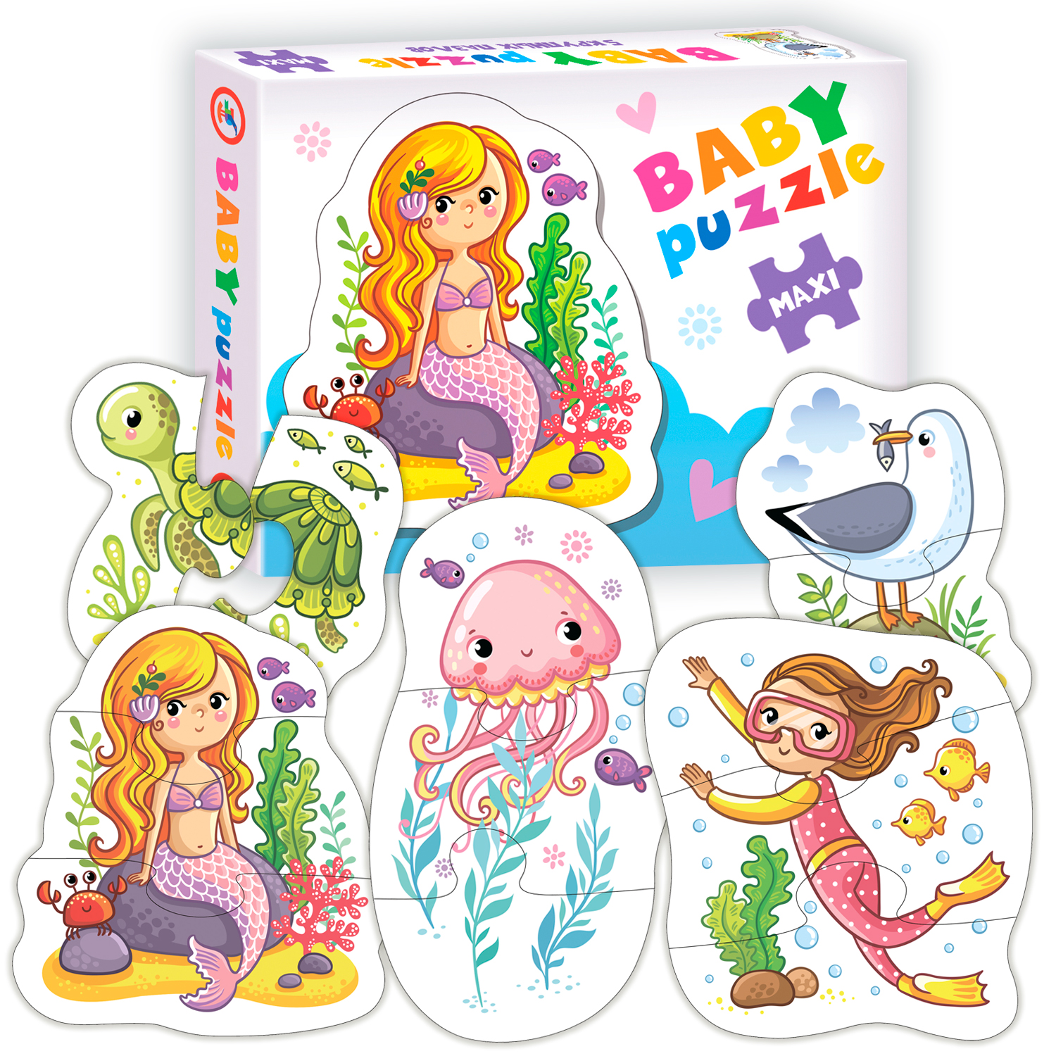 Набор пазлов Дрофа-Медиа Baby puzzle На море 3998 - фото 1