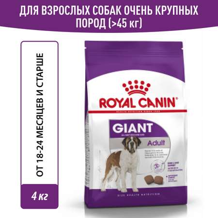 Корм для собак ROYAL CANIN гигантских пород 4кг