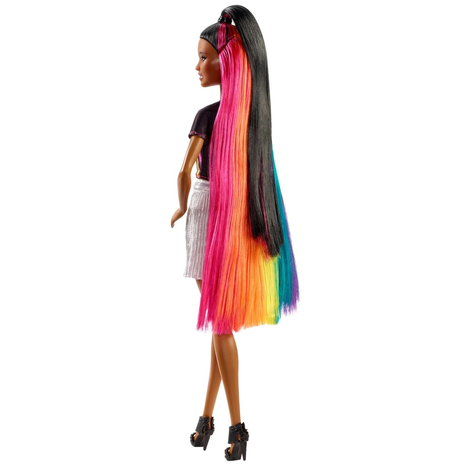 Кукла Barbie с радужной мерцающей прической FXN97 FXN97 - фото 7