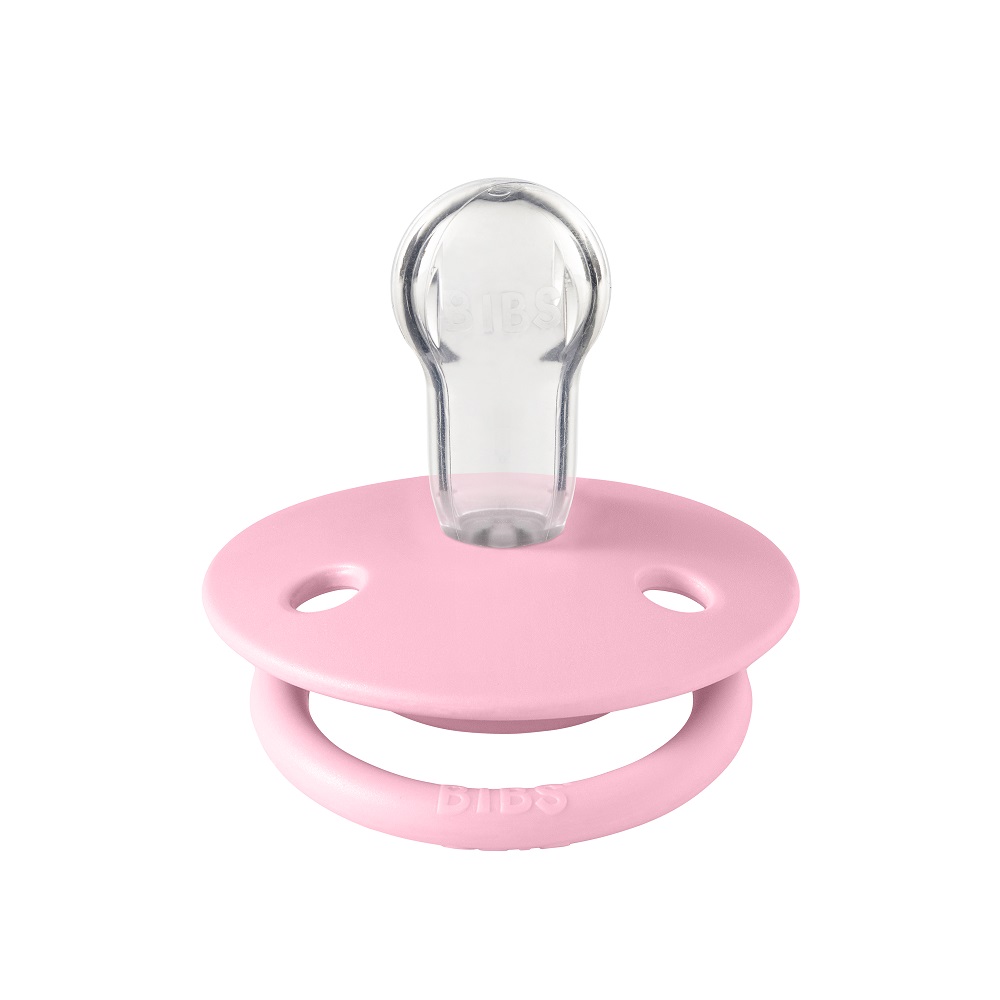 Соска-пустышка BIBS De Lux Silicone Baby Pink 0+ месяцев - фото 2