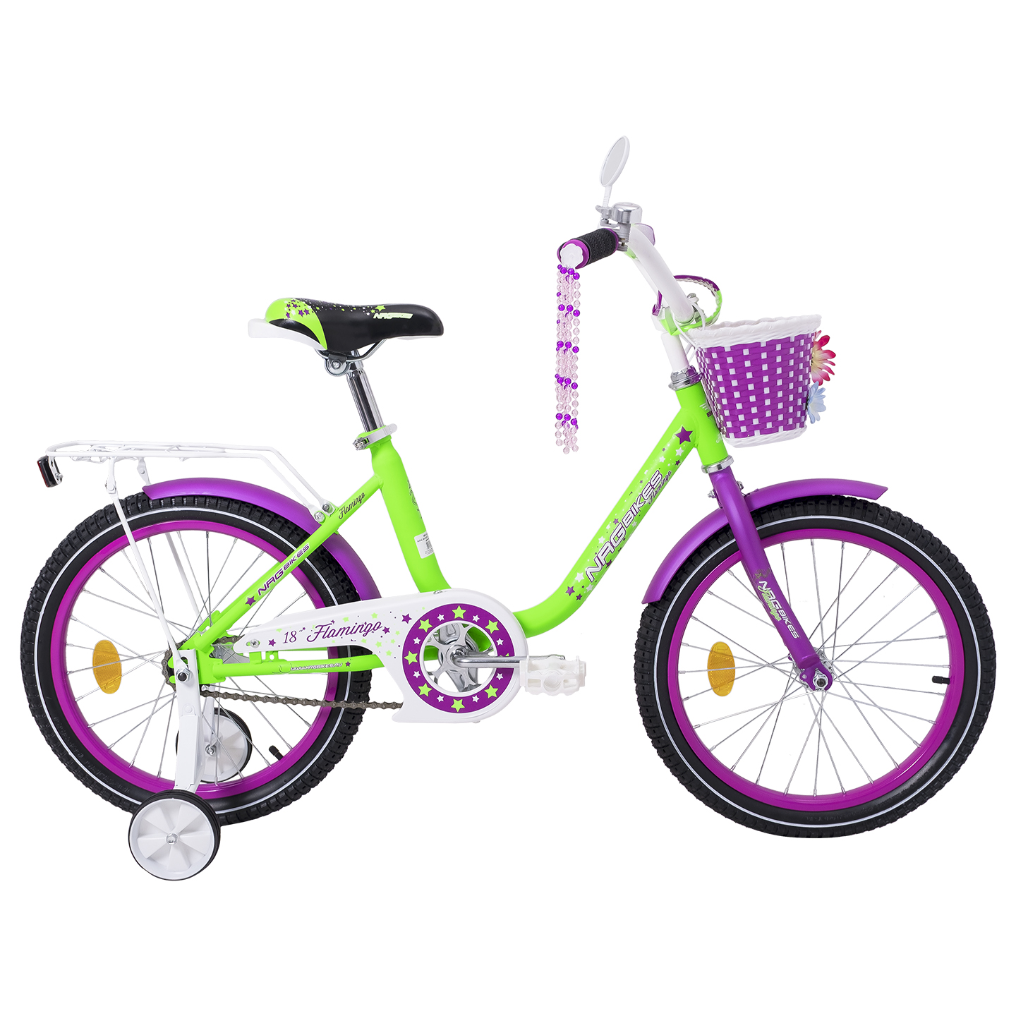 Велосипед NRG BIKES Flamingo 18 green-violet - фото 9