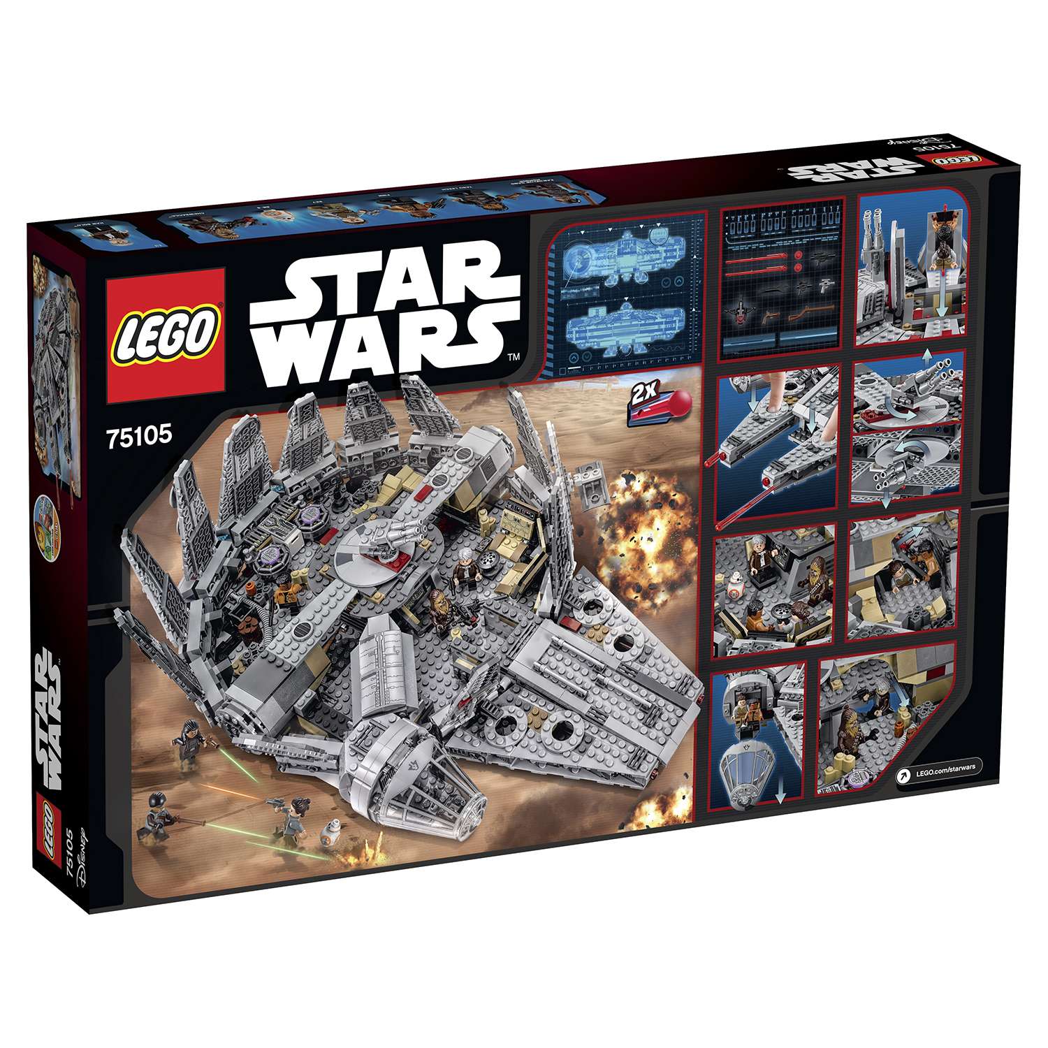 Конструктор LEGO Star Wars TM Сокол Тысячелетия (Millennium Falcon™) (75105) - фото 3