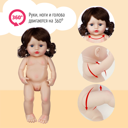 Кукла Реборн QA BABY девочка Челси силиконовая 38 см