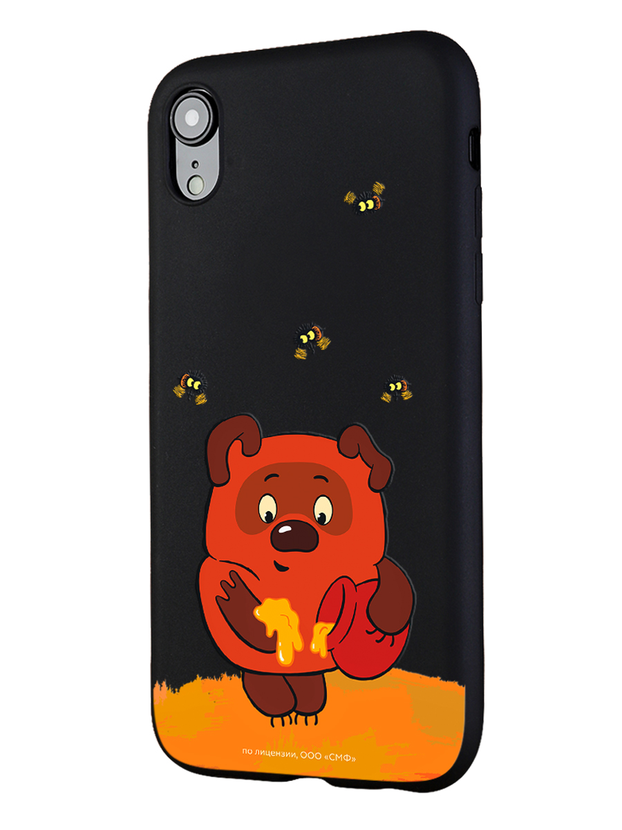 Силиконовый чехол Mcover для смартфона Apple iPhone XR Союзмультфильм Медвежонок и мед - фото 1