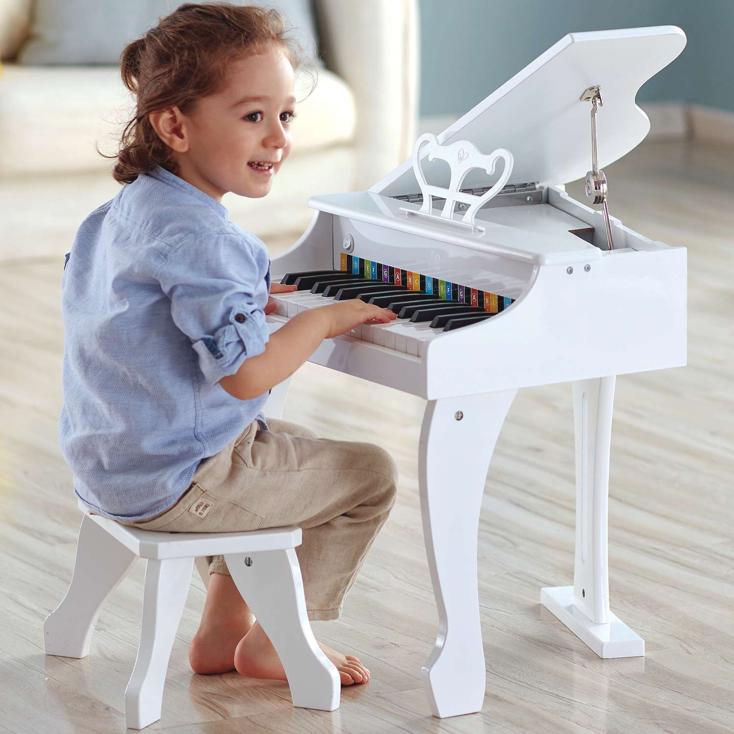 Hape grand piano sales white