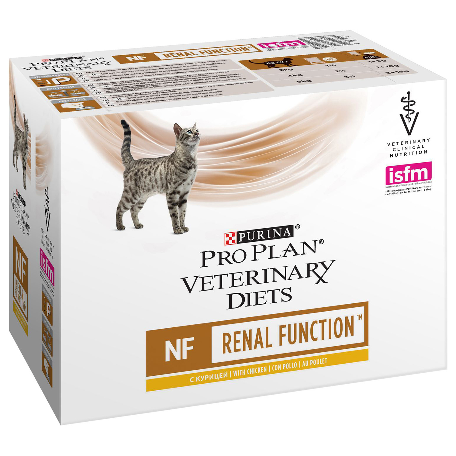 Корм для кошек Purina Pro Plan Veterinary diets NF при заболевании почек курица пауч 85г - фото 3