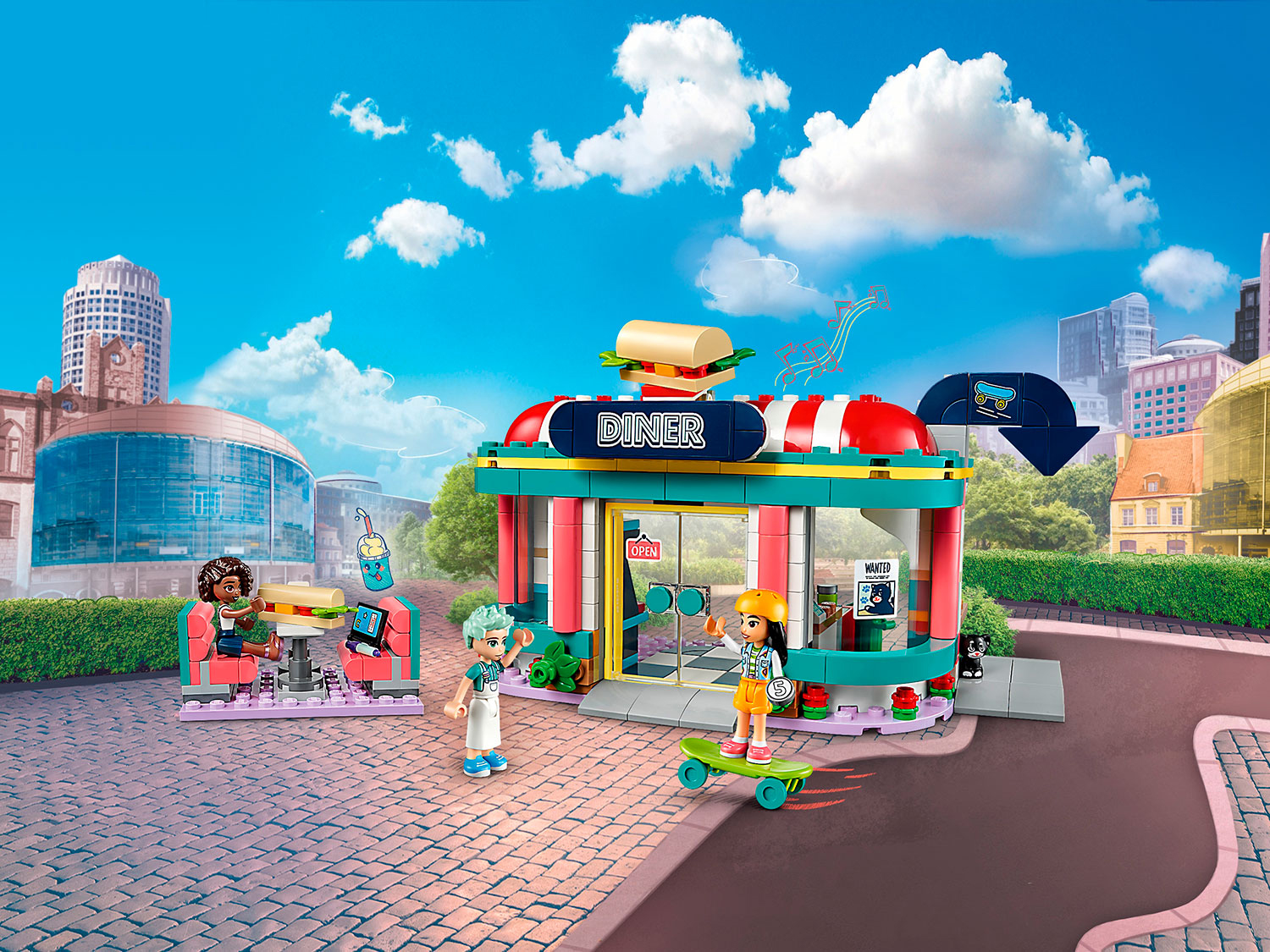 Конструктор детский LEGO Friends Закусочная в центре 41728 - фото 9