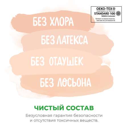 Подгузники-трусики SYNERGETIC Pure Nature 4 Maxi 7-12 кг ультратонкие 44 шт