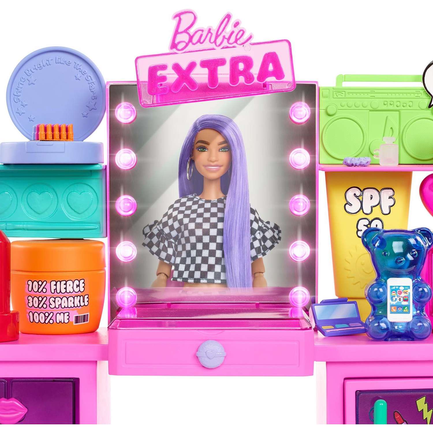 Набор игровой Barbie Экстра Туалетный столик с куклой и аксессуарами GYJ70 GYJ70 - фото 8