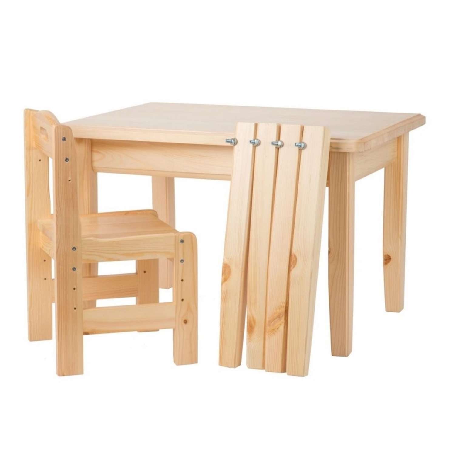 Набор мебели Мебель для дошколят стол со стульчиком регулируемый для детей от 4 до 8 лет - фото 1