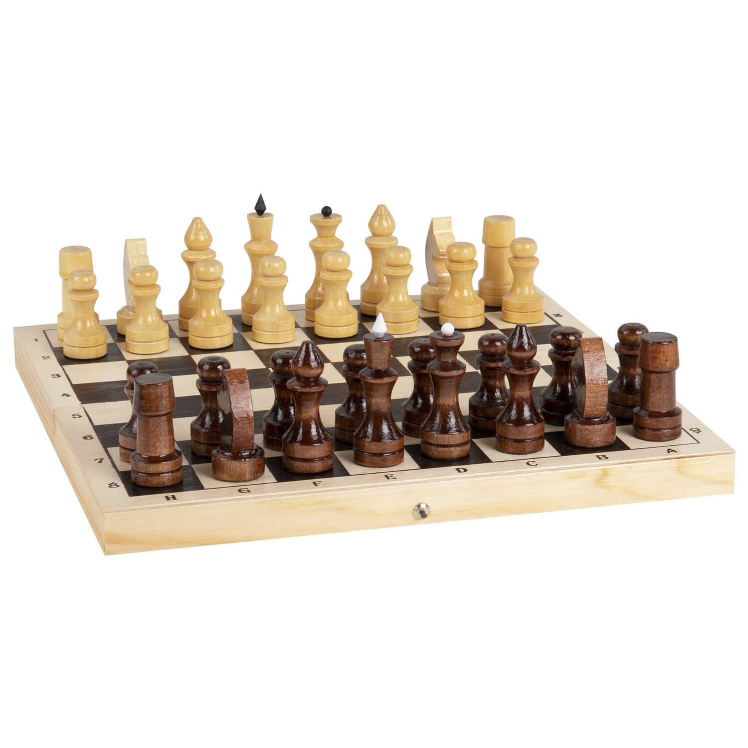 Шахматы Золотая сказка деревянные классические доска 29x29 см подарочные - фото 2