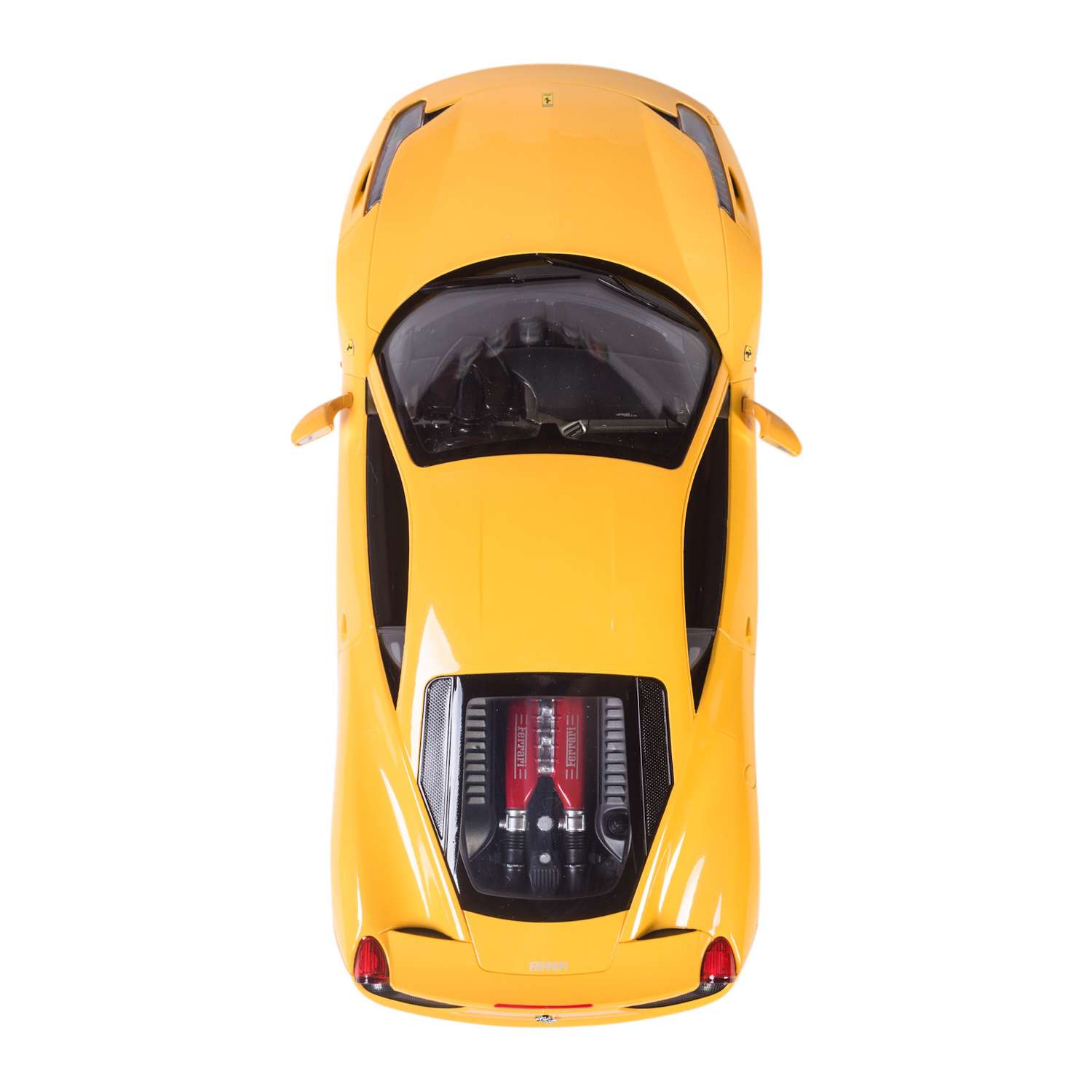 Машинка р/у Rastar Ferrari 458 Italia 1:14 желтая - фото 8