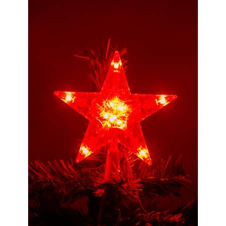 Елочное украшение BABY STYLE Верхушка звезда красная 16 см