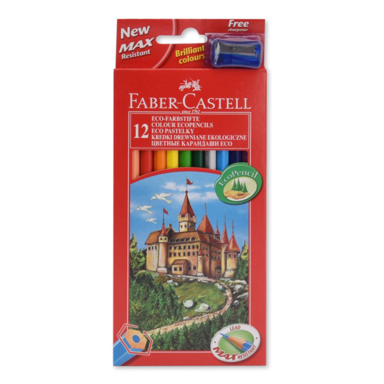 Карандаши цветные Faber Castell Eco Замок 12шт 120112 - фото 4