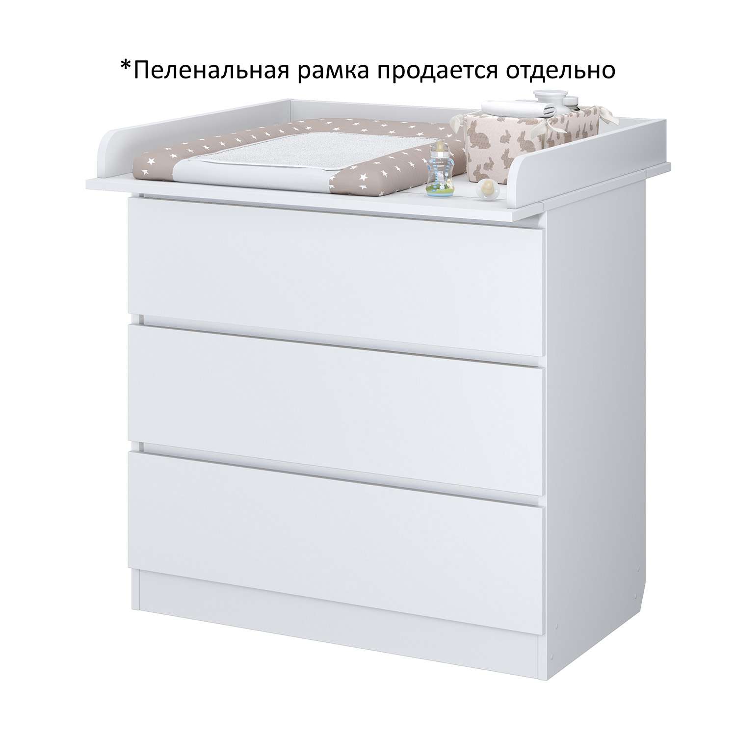 комод polini kids simple 1270 белый polini